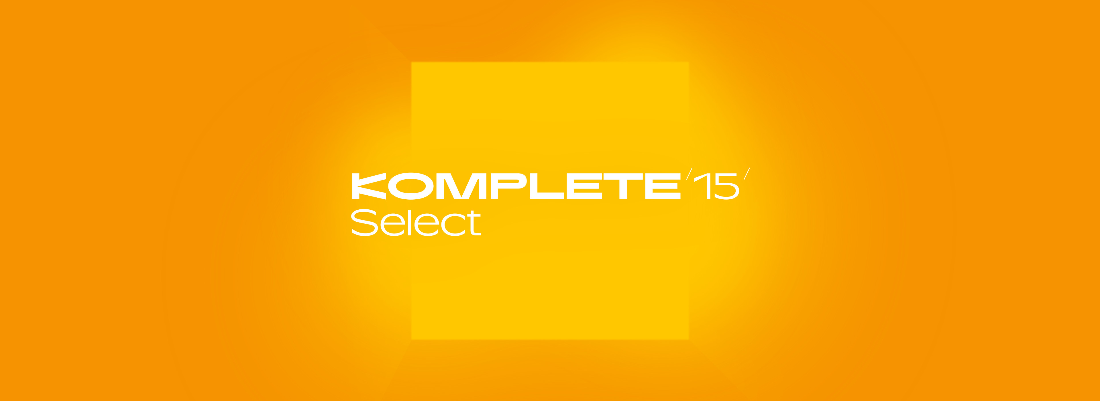 Native Instruments NI KOMPLETE 15 SELECT