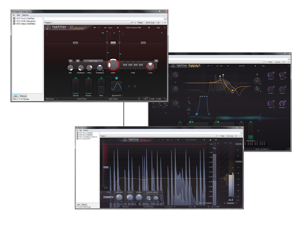 Fabfilter Pro-L 2 / Saturn 2 / Twin 3