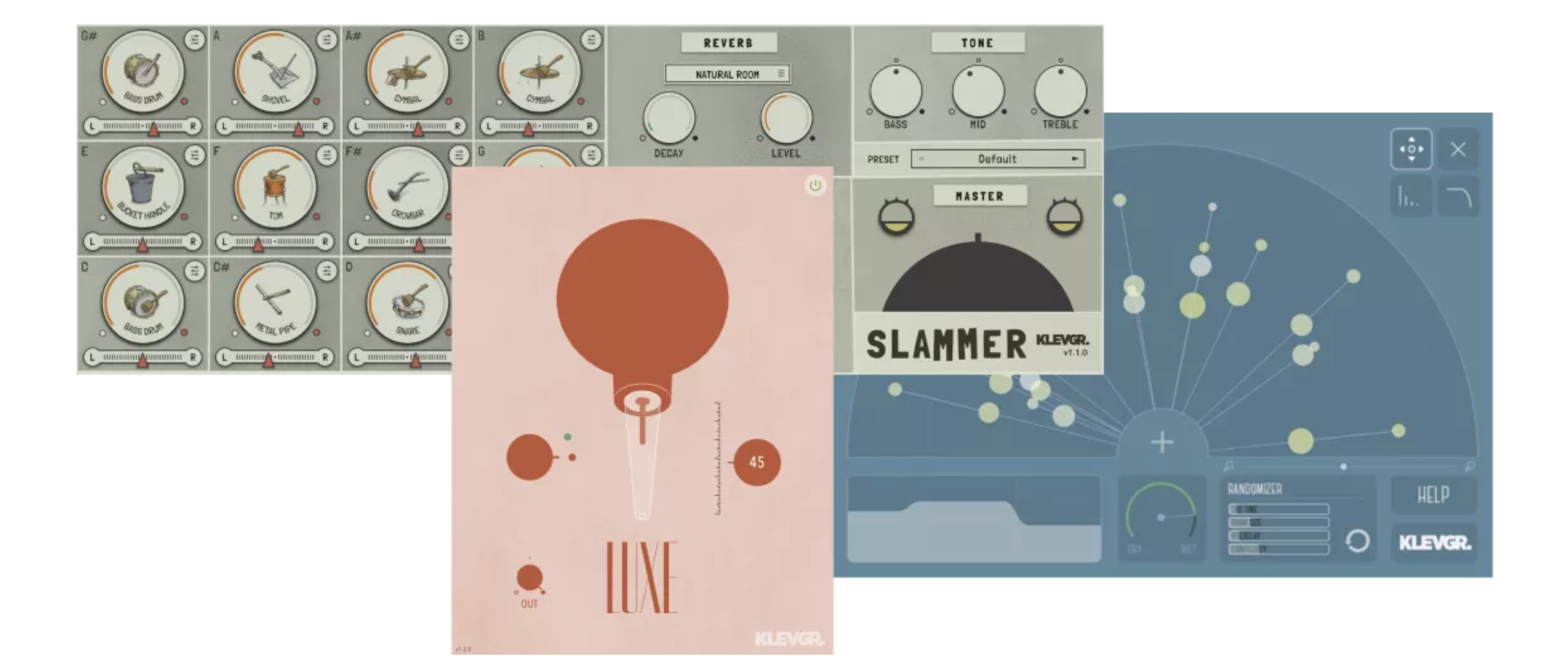Klevgrand bundle Slammer, LUXE and R0Verb