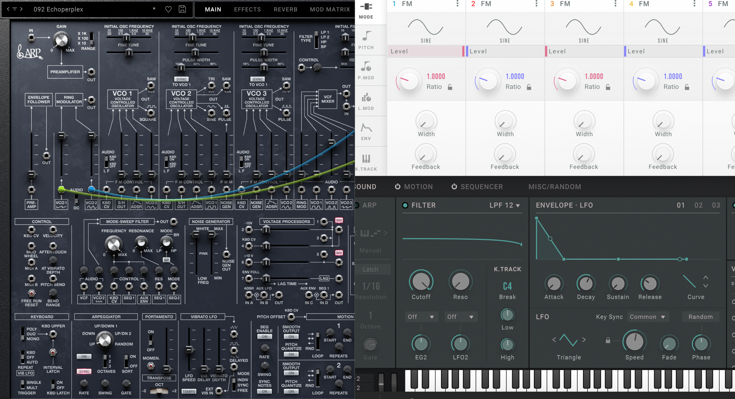 Korg ARP 2600 & Opsix native
