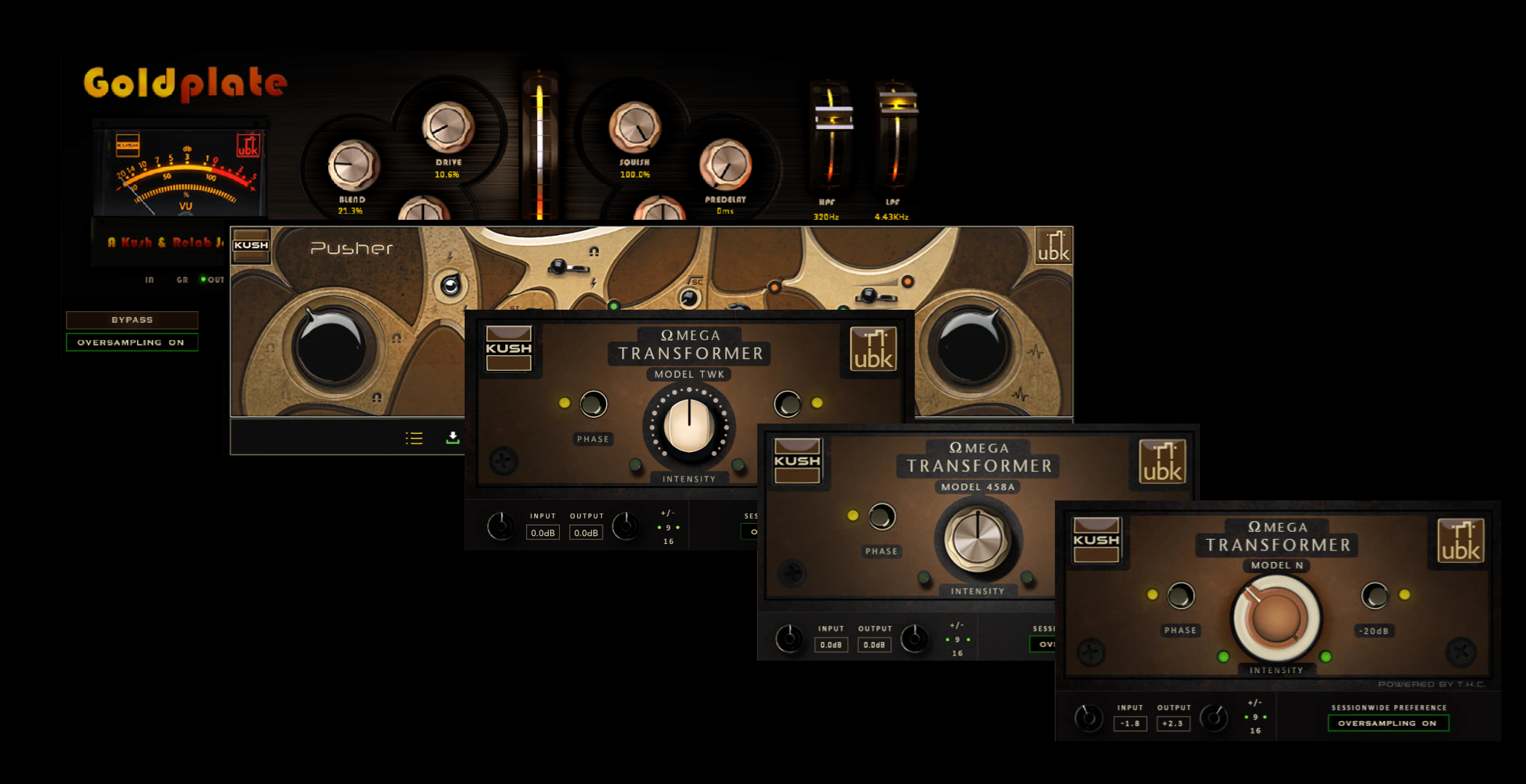 Kush Goldplate, Pusher, Omega 458A, Omega N, Omega TWK