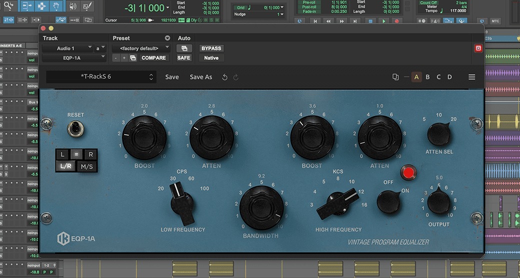 IK Multimedia T-racks 5 EQP-1A (Pultec)