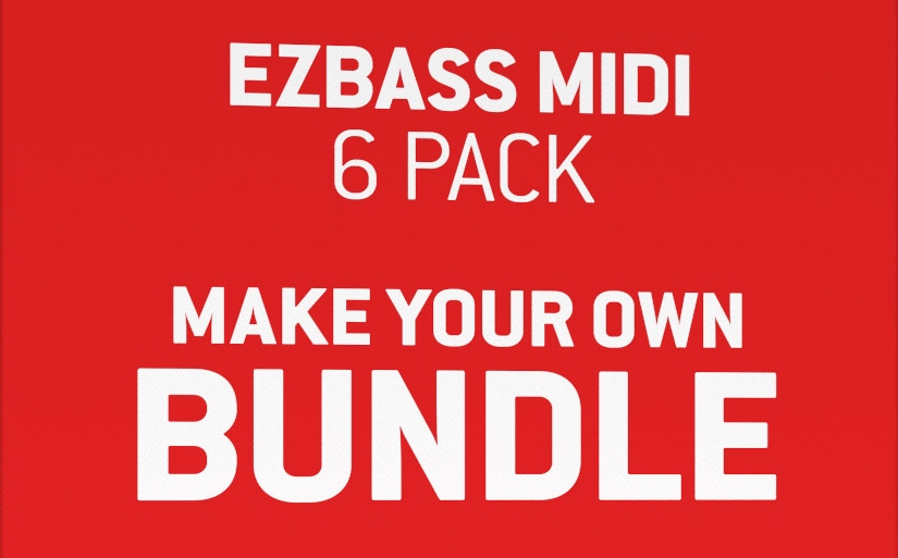 Toontrack EZbass Midi 6 Pack (6 midi of your choice)