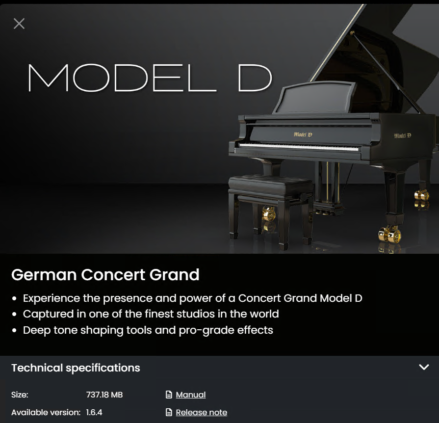 UVI Model D Concert Grand