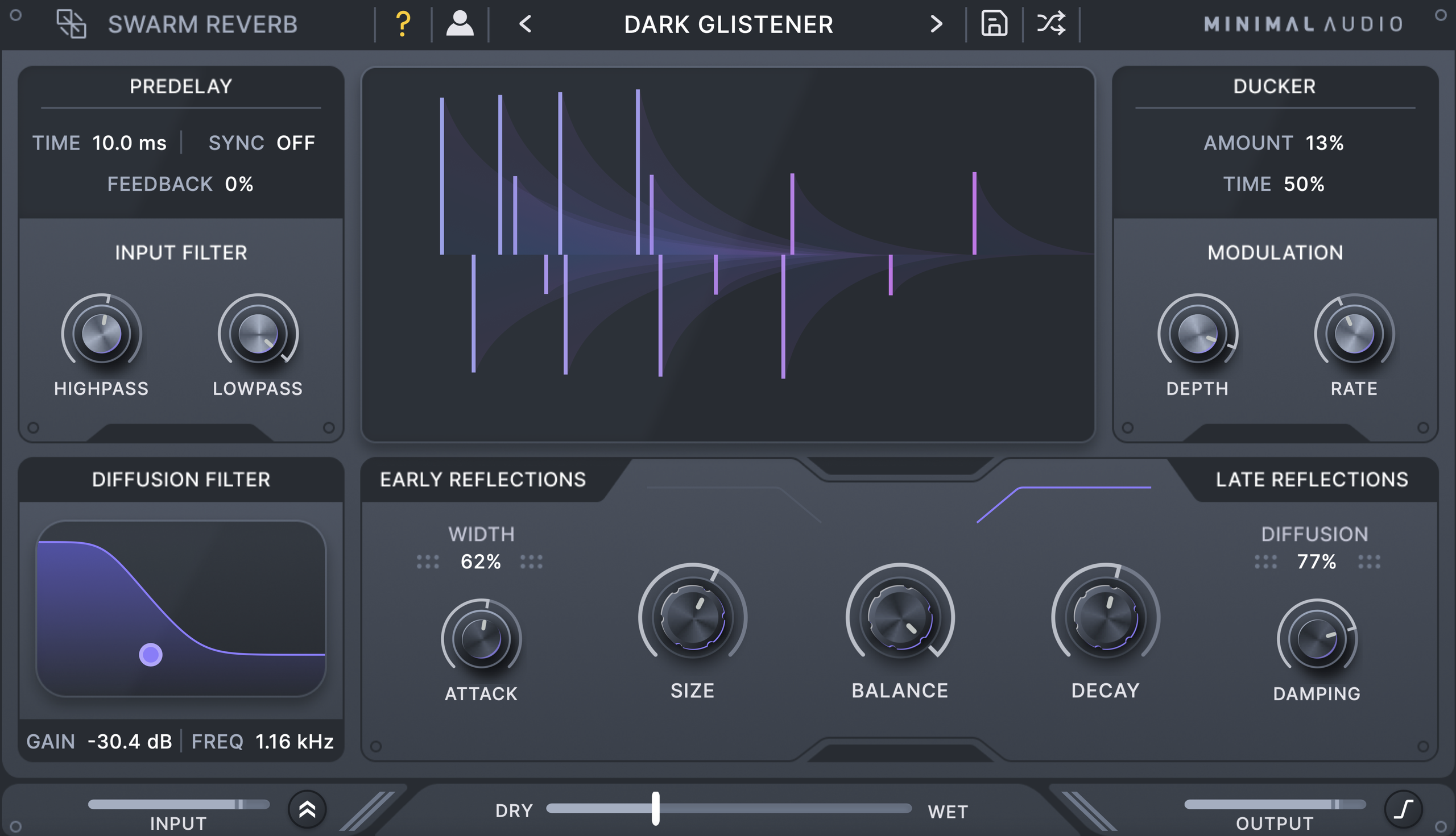 Minimal Audio Swarm Reverb