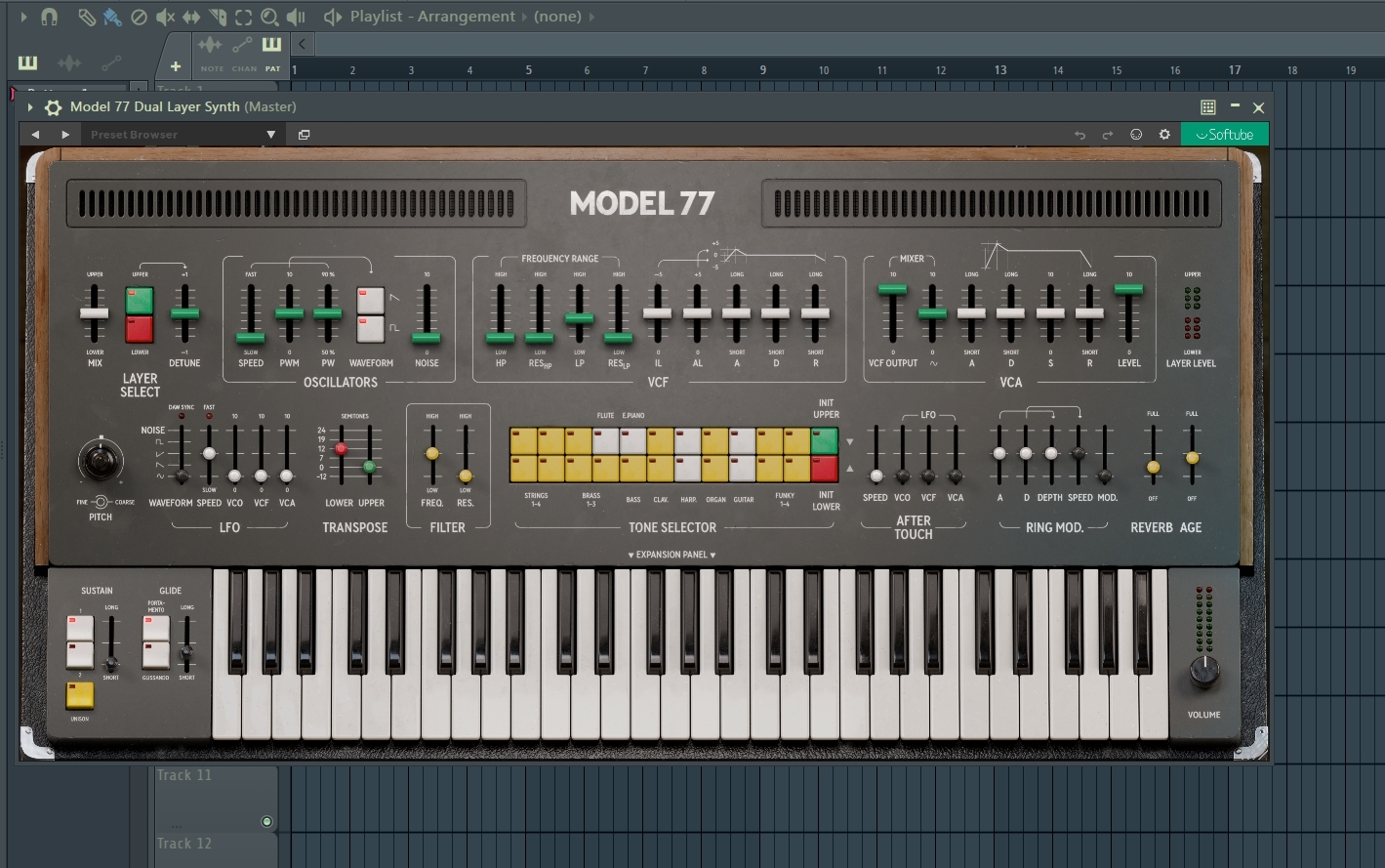 Softube Model 77 Dual Layer Synthesizer