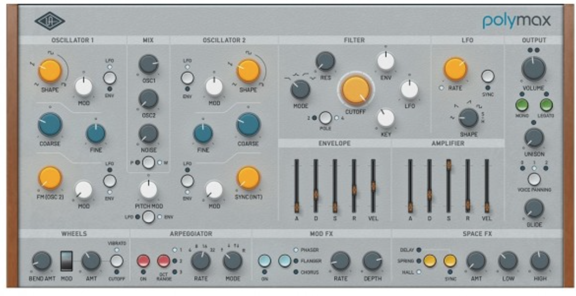 universal audio PolyMAX synth