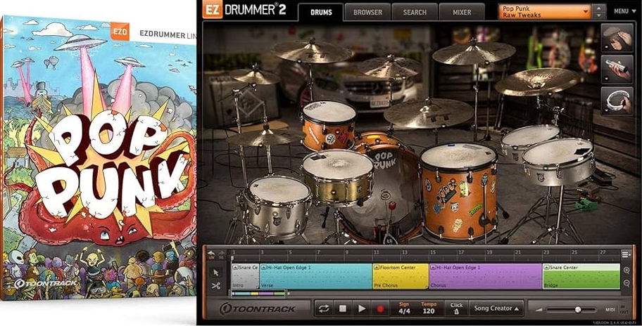 Toontrack Pop Punk EZX - for EZdrummer 2 & 3