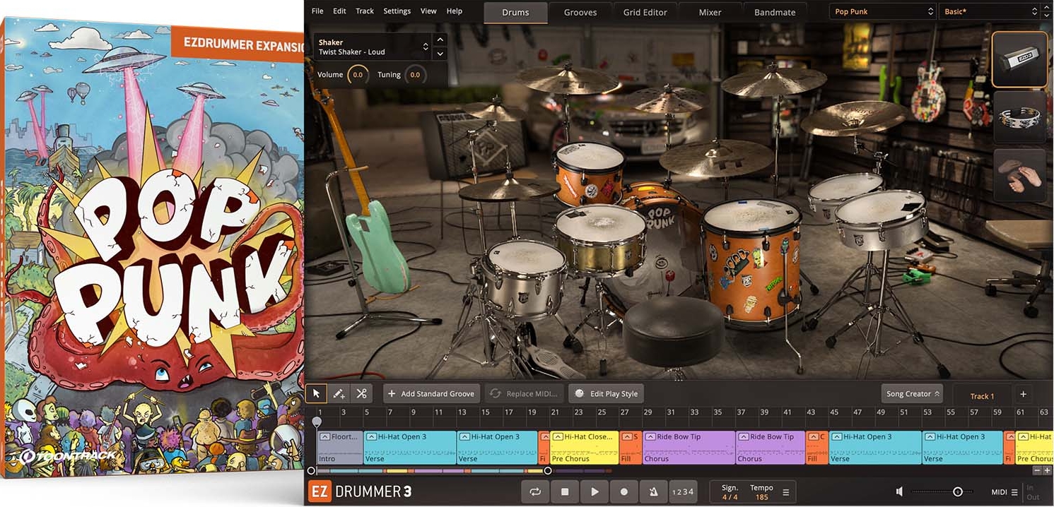 Toontrack Pop Punk EZX - for EZdrummer 2 & 3