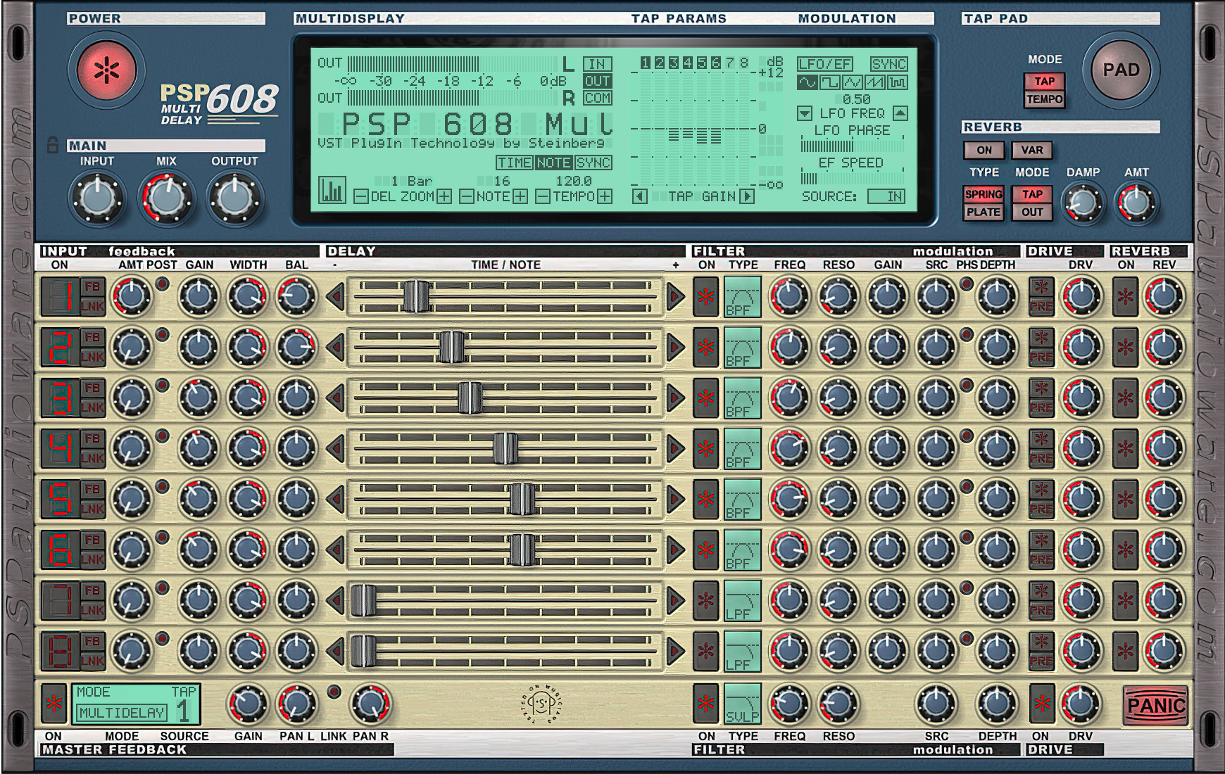 PSP Audioware 608MD Multi-Delay