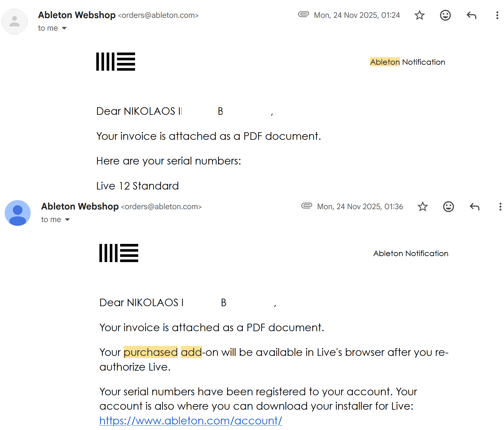 Ableton Live 12 Standard(Full) + Max for Live(Crossgrade)