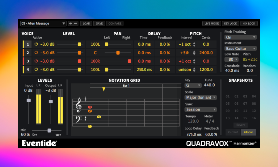 Eventide Quadravox 4-Voice Pitch Shifter