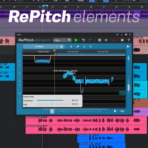 Synchro Arts RePitch elements