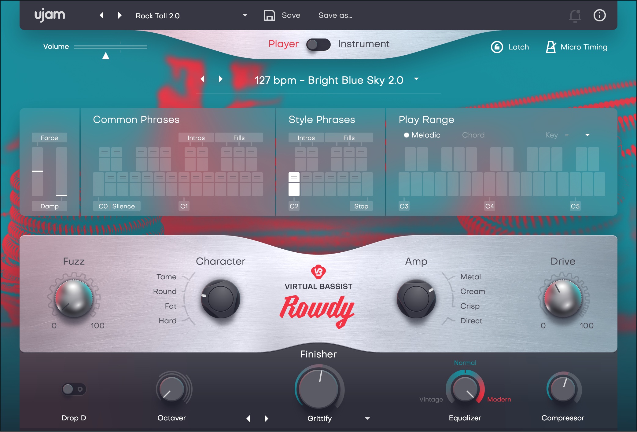 Ujam Virtual Bassist: ROWDY 2
