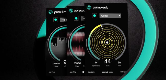 Sonible Pure:comp , Pure:limit , Pure:verb