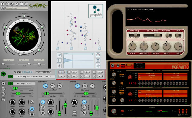 Sonic Charge Synplant 2 + Microtonic + Permut8 + Bitspeek