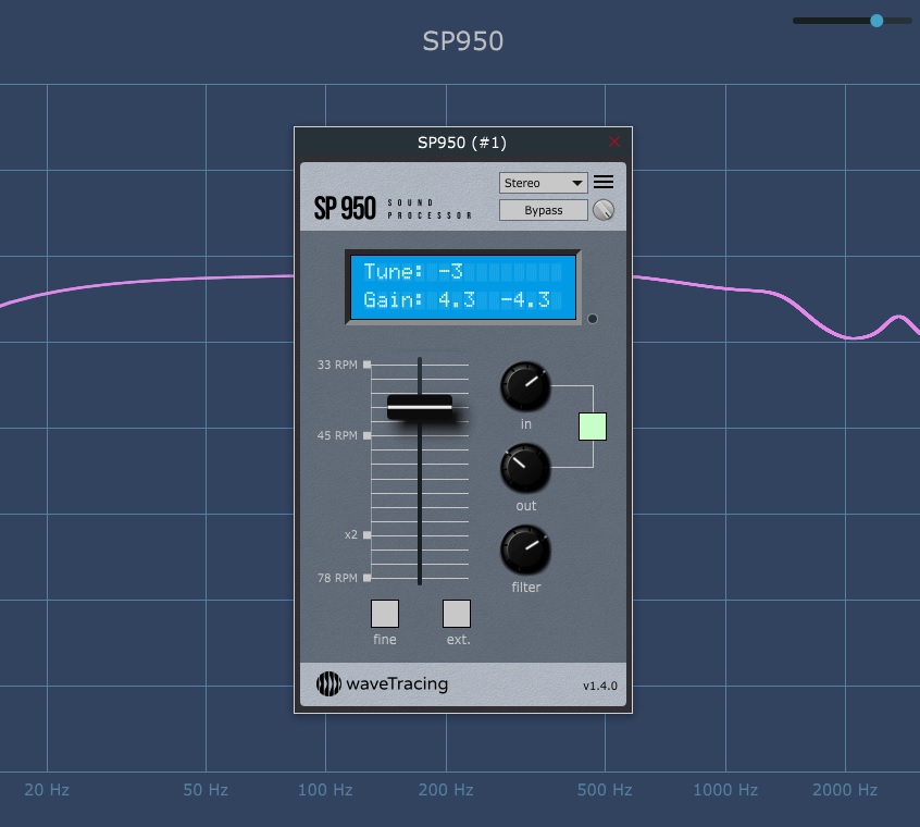Wavetracing SP 950