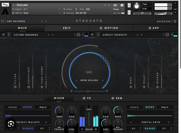 ARTISTRY AUDIO STACCATO SYNTH IN ACTION