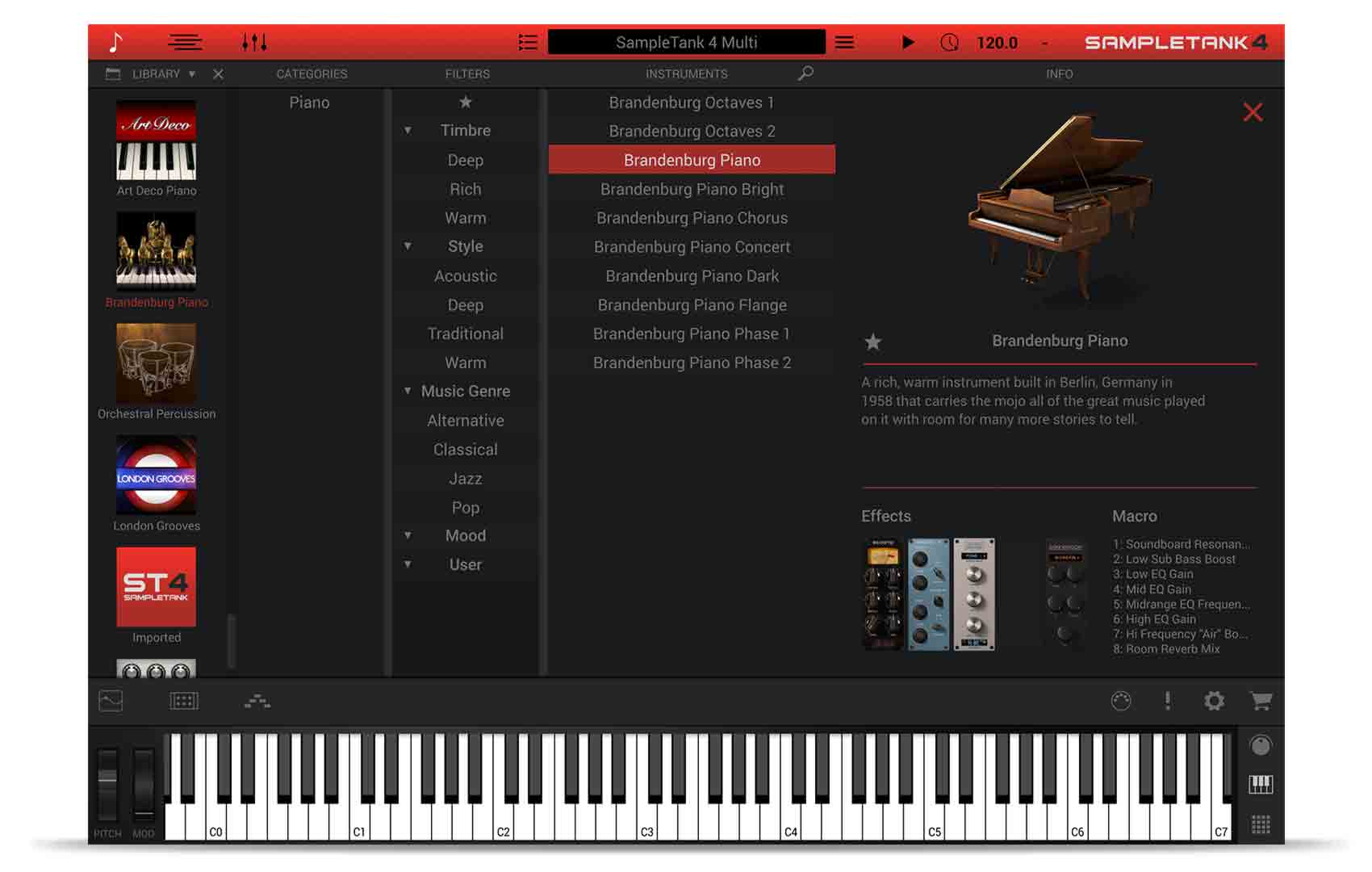 IK Multimedia Brandenburg Piano by IK Multimedia