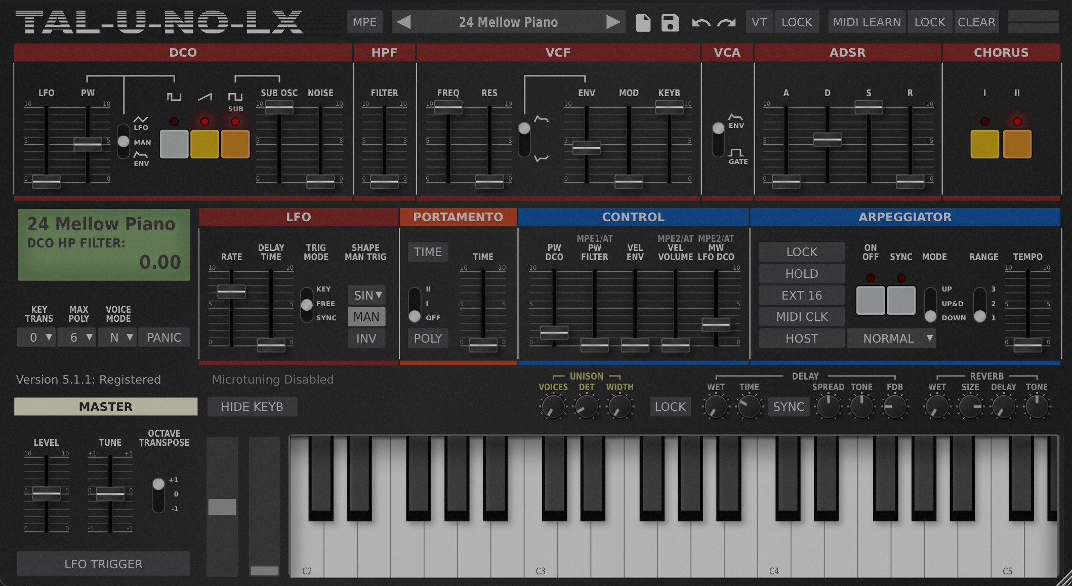 TAL-Togu Audio line TAL U NO LX