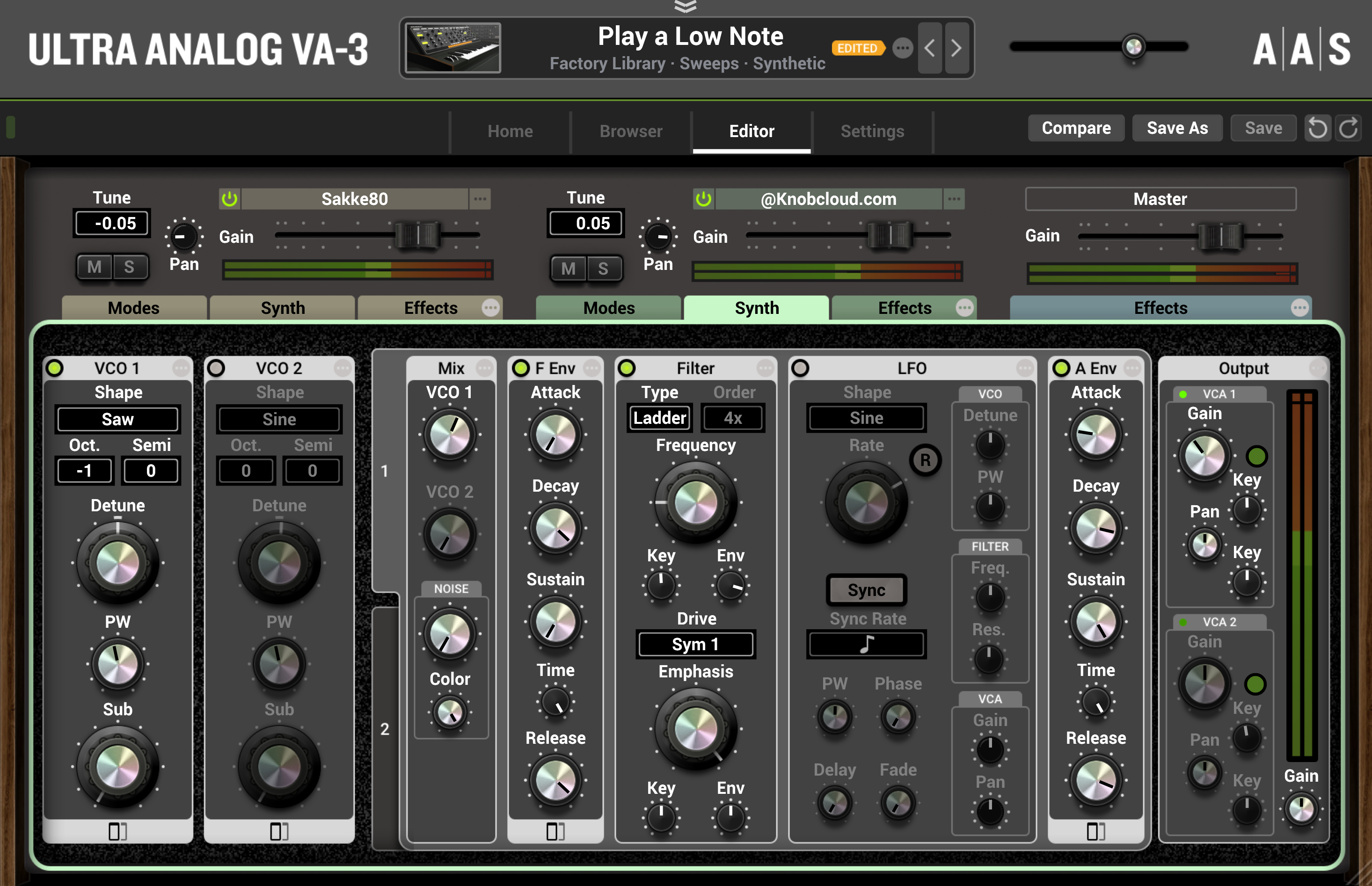 AAS Applied Acoustics Systems Ultra Analog VA-3