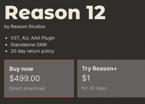 Reason Studios Reason 12 Perpetual