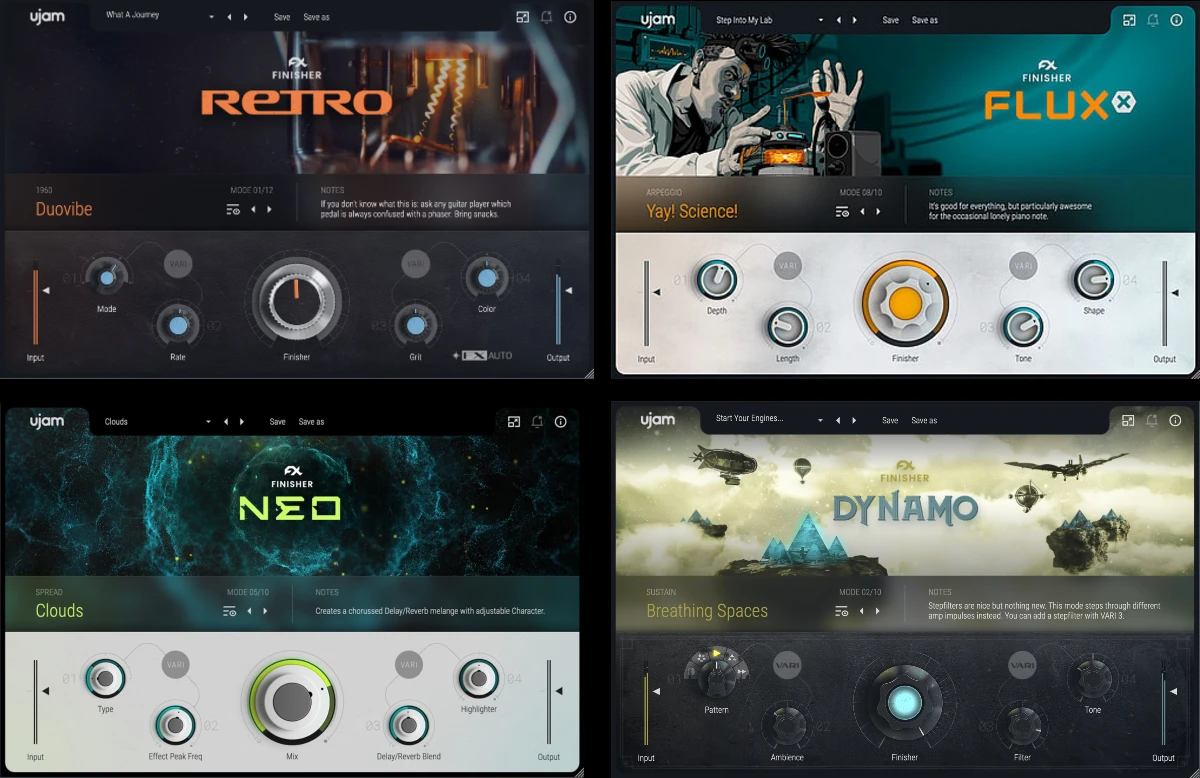 Ujam Finisher Bundle:  DYNAMO + FLUXX + NEO + RETRO