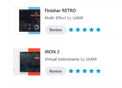 Ujam IRON 2, Silk 2, Finisher Retro & Dynamo