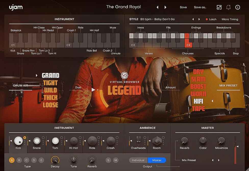 Ujam Ujam Virtual Drummer - LEGEND (Latest Version)