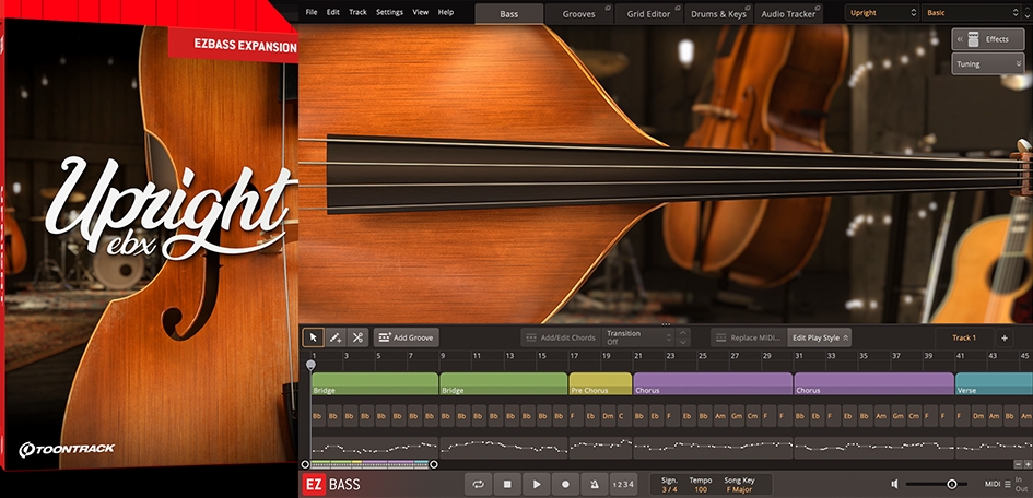 Toontrack Upright EBX for EZbass