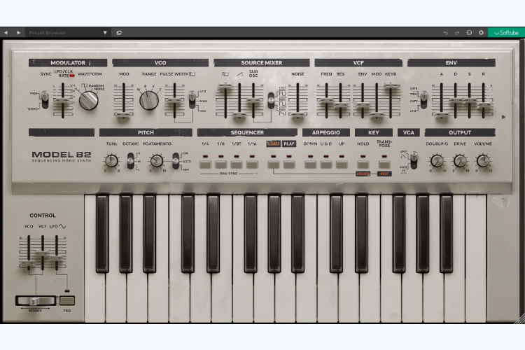 Softube Model 82 Sequencing Mono Synth