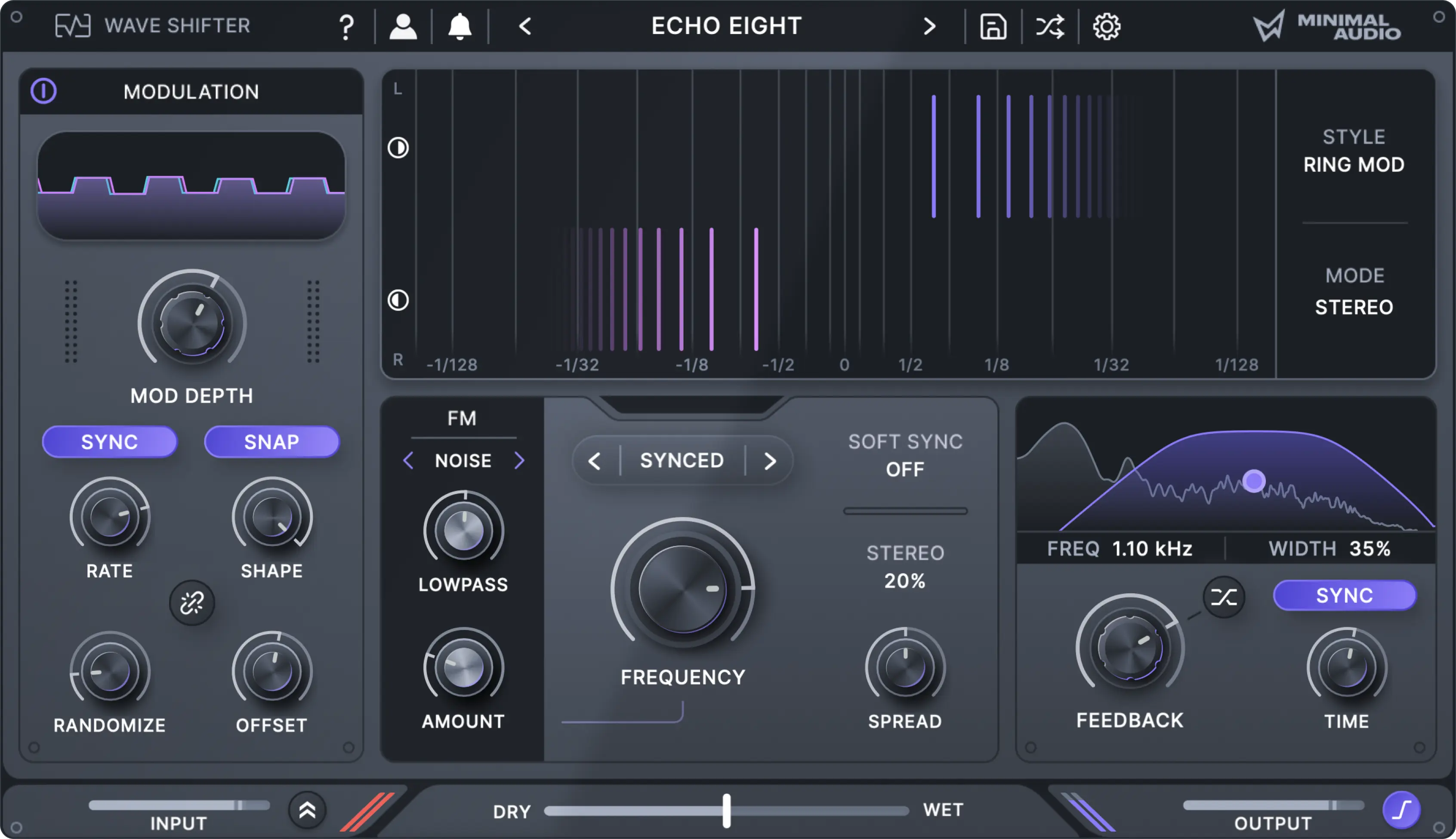 Minimal Audio Wave Shifter