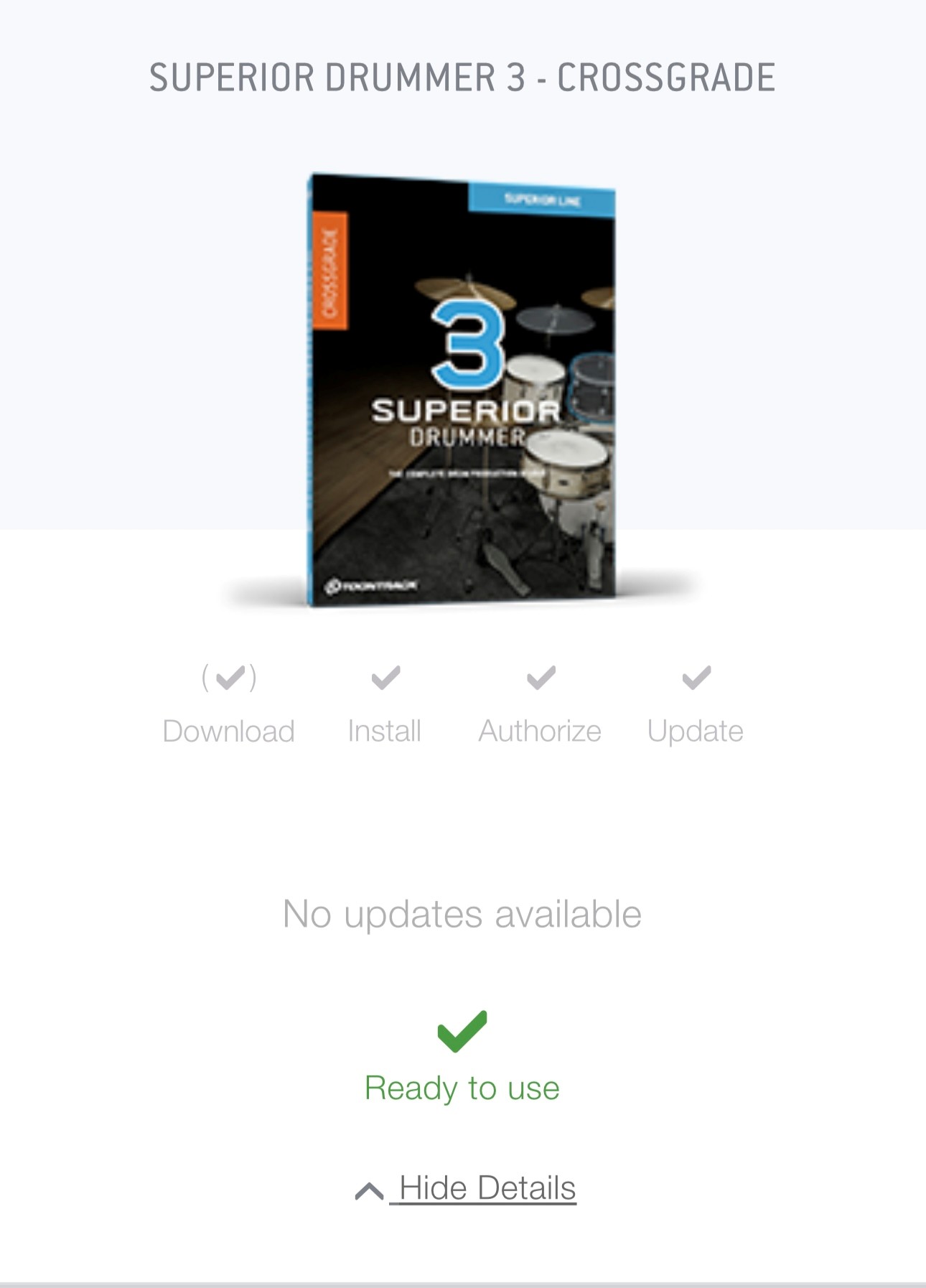 Toontrack Superior Drummer 3 - Crossgrade