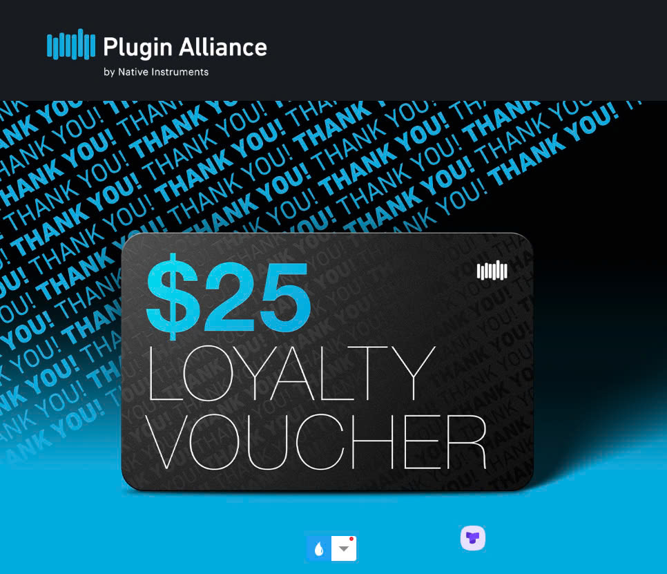 Plugin Alliance $25 Loyalty Voucher May