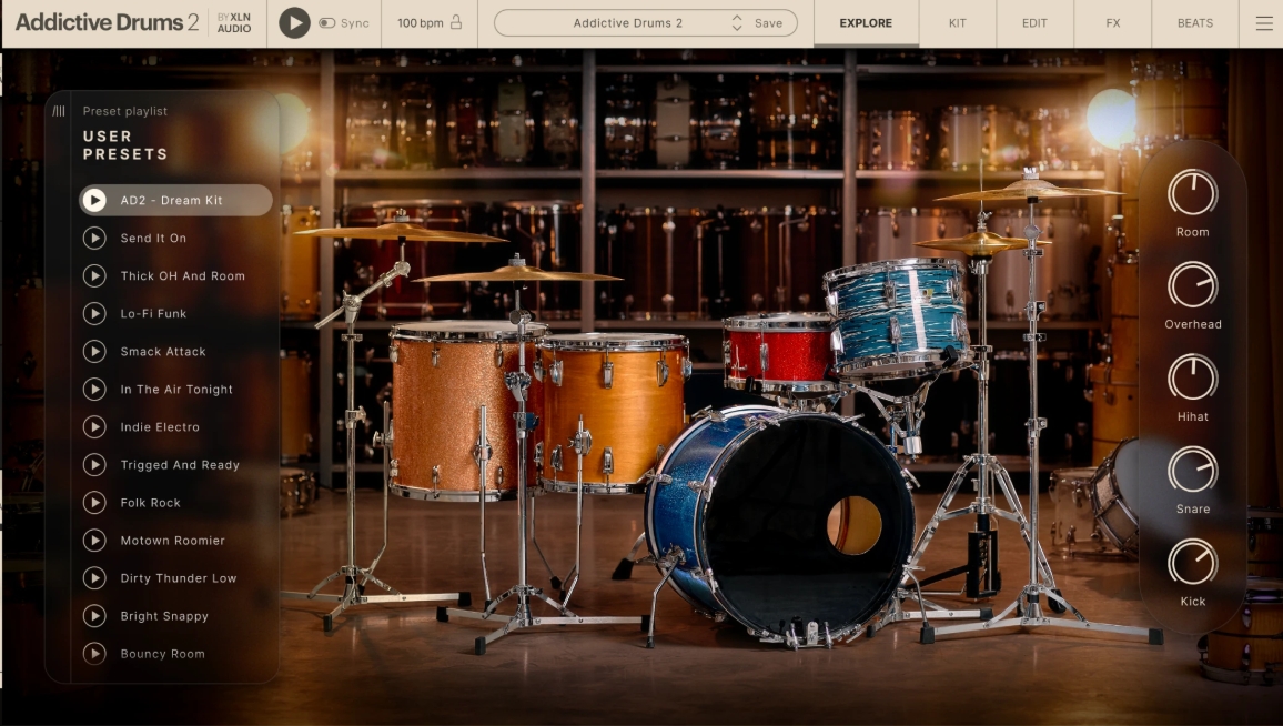 XLN Audio Addictive Drums 2 - Plus Studio Rock AdPak