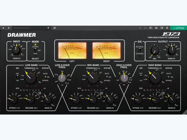 Softube Drawmer 1973 Multi-Band Compressor